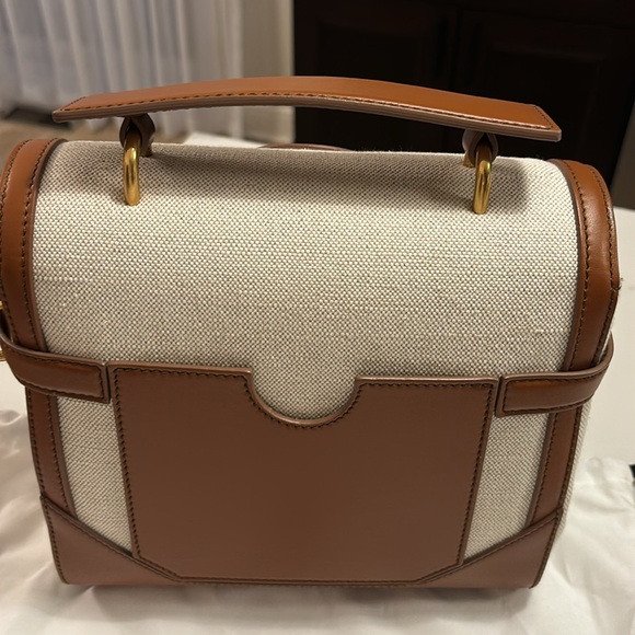 🌷SOLD🌷Balmain Canvas B-Buzz 23 bag with brown leather panels - Picture 3 of 7